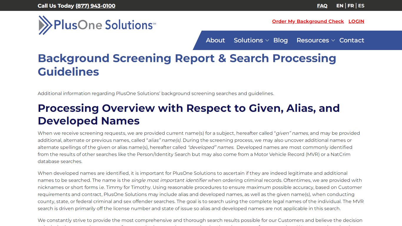 Background Screening Report & Records | PlusOne Solutions